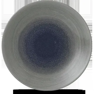 Churchill Super Vitrified Stonecast Aqueous Fjord Teller Tief Coup 25,5cm, 12 Stück, Rund