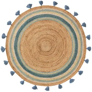Lytte Kinderteppich Lovis Türkis ø 115 cm rund - Teppich Kinderzimmer
