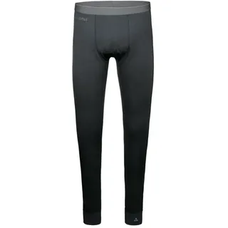 Schöffel Merino Sport long M, temperaturregulierende lange Unterhose, atmungsaktive Thermo Leggings in Wollqualität, anthrazit, XL