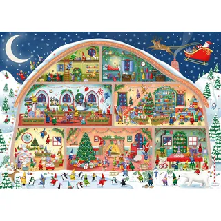 Ravensburger Puzzle 12001268 - Werkstatt des Weihnachtsmanns - 1000 Teile Puzzle für Erwachsene und Kinder ab 14 Jahren, Weihnachts-Puzzle