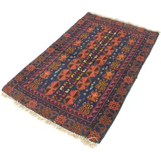 morgenland Wollteppich »Belutsch Teppich handgeknüpft blau«, rechteckig, handgeknüpft, blau