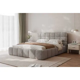 Polsterbett Bubble Doppelbett Bettgestell Lattenrost mit Bettkasten (Farbe: Legend 04, Größe: 180x200 cm)
