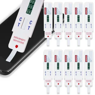 10 x Methamphetamin-Oberflächen-Drogentest-Tupfer – Nachweis von Meth-Rückständen auf Handys, Bänken & Werkzeugen – Schneller Wisch- & Eintauch-Test – Rasche Ergebnisse