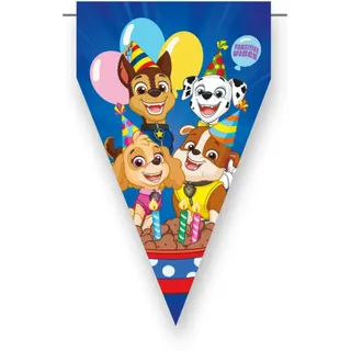 BeenSmile Paw Patrol Girlande – Geburtstag Deko für Kinder – Wimpelkette Paw Patrol Party für 2 3 4 5 Jahre – Deko Junge & Mädchen – Paw Patrol Geburtstagsdeko