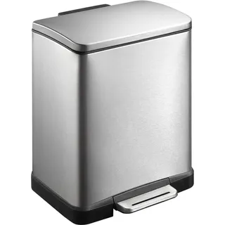 Eko E-Cube Recycling Treteimer 19 l Silber