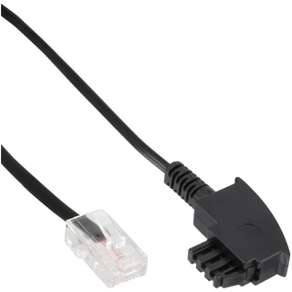 InLine TAE-F Kabel für DSL-Router, TAE-F Stecker an RJ45 8P2C, 0,5m