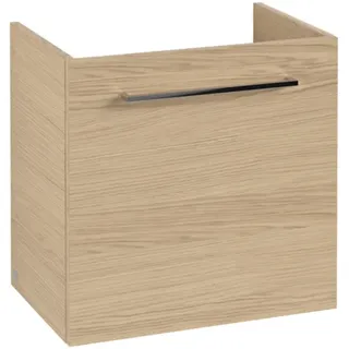Villeroy & Boch Avento Waschtischunterschrank, eine Tür, Anschlag links, 530x514x384mm, Griff chrom Glanz, A88800VJ, Farbe: Nordic Oak