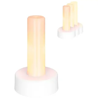 Ideen mit Herz | LED-Säule | Stimmungslicht | LED-Licht für Laternen | 13 cm hoch | batteriebetrieben | mit Timer (Flammeneffekt)