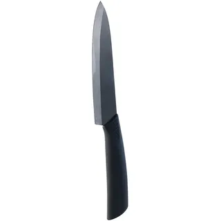 Rosenstein & Söhne Messer Keramik: Keramik-Kochmesser mit 15,5 cm Klinge, schwarz (Haushaltsmesser, Keramikmesser, Schäler)