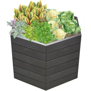 GARANTIA Hochbeet Ergo L 75 x 110 x 75 cm Grau