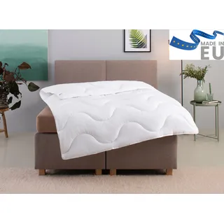 my home Microfaserbettdecke »Mailo Bettdecke 135x200 cm, 155x220 cm« normal Füllung Polyester 1 Stk. tlg. Sommer, Winter, Decke, kuschelweicher Microfaser-Feinbatist Bezug, weiß