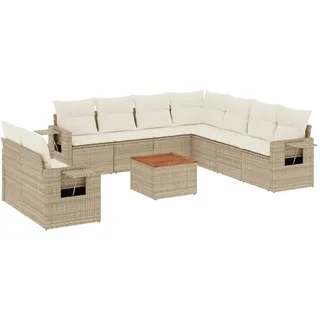 VidaXL 3224630, Cremefarben, Rattan, Stahl, Akazienholz, 110 kg, Erwachsene & Kinder, 550 mm, 550 mm - Creme