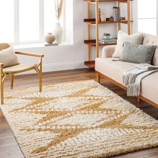 livabliss »SMOLENSK« rechteckig 52 mm Höhe Flauschig, Langflor, Weich, Boho Wohnzimmerteppich, Grau,