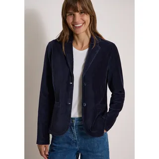 Cecil Jackenblazer Cordblazer mit Reverskragen, urban dunkelblau