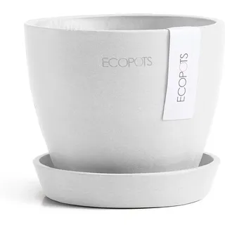 Ecopots Pflanztopf Antwerp Mini Weiß 11,5 cm x 10,1 cm