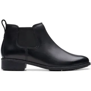 CLARKS Havisham Top Black Leather 38