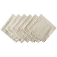 DII Farbig Tabletop Collection, Baumwolle, Taupe, Napkin Set, 20x20, 6