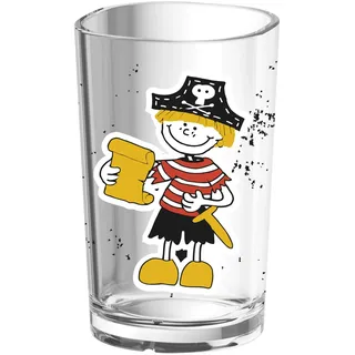 Emsa Kindertrinkglas, Mehrfarbig, 1 Stück (1er Pack), Pirat