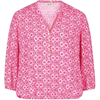Cartoon Klassische Bluse Casual-Bluse mit Muster pink 42