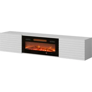 Mirjan24 Tula TV-Lowboard 183x37x35 cm Weiß Holzwerkstoff