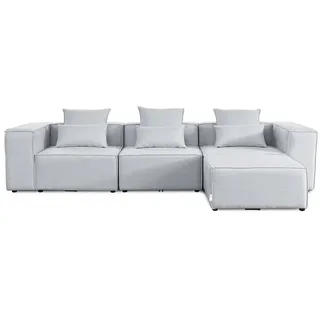 Home Deluxe Sofa VERONA XL Hellgrau,