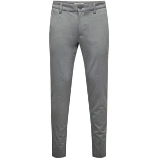 Only & Sons ONSMARK Slim Fit Chino Hose Grau 30 34