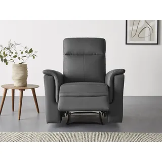 Home Affaire Relaxsessel Southbrook Kunstleder 91 x 99 x 92 cm grau mit Schlaffunktion und elektrischer Relaxfunktion