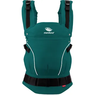 Manduca First Babytrage - Verstellbarer und vielseitiger Tragesitz für Babys und Kleinkinder (3,5-20 kg) - Babytrage mit Front-, Hüft- und Rückentragefunktion ,Teal
