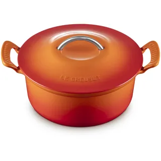 Le Creuset Modern Heritage Rundauflaufform aus Gusseisen, Flame