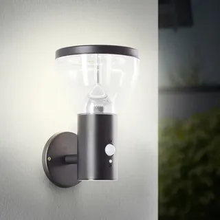 Brilliant Solar-Außenwandleuchte Tulip 3W warmweiß Bewegungsmelder