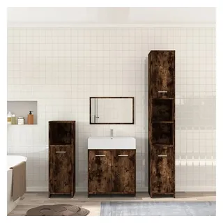vidaXL Badmöbel-Set 4-tlg. Räuchereiche
