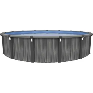 Aufstellpool Stahlwandpool rund 366 x 132 cm 13150 l grau