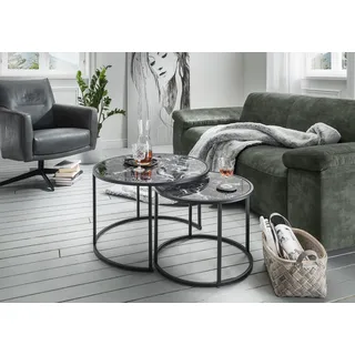Concept Santos Couchtisch 2er-Set Glas - Metallgestell