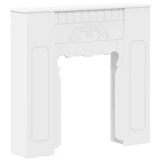 vidaXL Kaminumrandung Weiß 93 x 20 x 89 cm Holzwerkstoff - Weiß