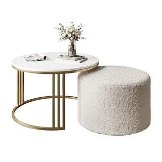 lookway Lori Gold/Weiß 70 x 49 x 70 cm