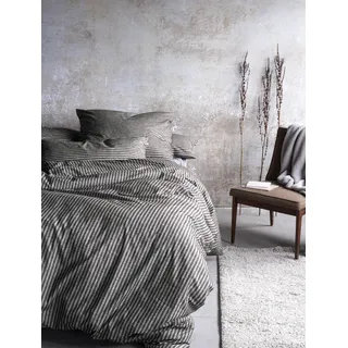 IRISETTE Mink 8872 Winterbettwäsche Baumwolle Grau 155 x 220 cm + 80 x 80 cm