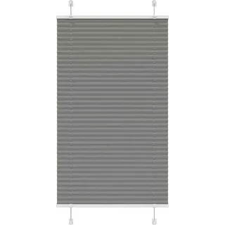 Plissee Anthrazit 70x100 cm Stoffbreite 69,4 cm Polyester - Grau