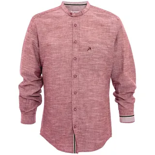 Langarmhemd SCHWEIGERTS "Stehkragenhemd H-106", Herren, Gr. S, EURO, rot, Obermaterial: 100% Baumwolle CO., Hemden Langarmhemd