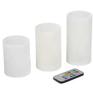 HOMEA 6BLP007 LED-Kerzen, Weiß, klein