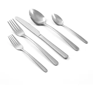 Karcher Besteckset Denver, Edelstahl, spülmaschinengeeignet, 60-teilig (für 12 Personen) , Edelstahlfarben , Metall , leicht zu reinigen , Besteck, Besteck-Sets