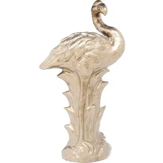 Kare Design Deko Figur Flamingo, Gold, Messing Keramik, Accessoire, Dekoration, 51cm