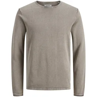 JACK & JONES Rundhalspullover »LEO« Jack & Jones beige