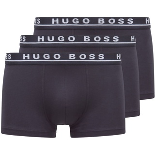 BOSS Herren Trunk 3P CO/EL Dreier-Pack Boxershorts aus Stretch-Baumwolle mit Logo am Bund,S,Blau (Open Blue 480)