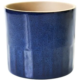 Ivyline Pflanzgefäß, Keramik, Blau, 17 x 15 cm (H x T)