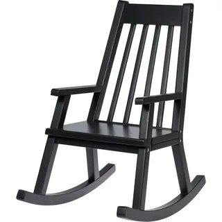 Kidsmill Schaukelstuhl Junior Schwarz | Kinderstuhl aus Holz - Schwarz