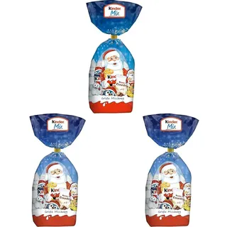 kinder Mix große Mischung – leckere Schokoladen-Spezialitäten – Süßigkeiten für Nikolaus, Adventskalender & Weihnachtsgeschenke – Zum Befüllen des Nikolausstiefels & als Nikolausgeschenk – 201g