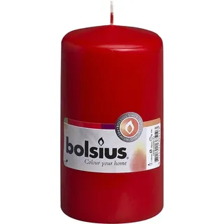 Bolsius Stumpenkerze 13 cm rot