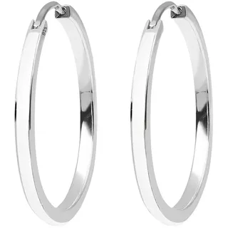 Elli Ohrringe Damen Creolen Basic Filigran mit Emaille in 925 Sterling Silber