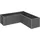 Belvedere MINI 152 x 152 x 45 cm Dunkelgrau-metallic
