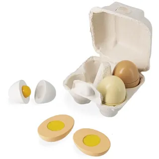 Janod Schachtel mit 4 Holzeiern (J06593)